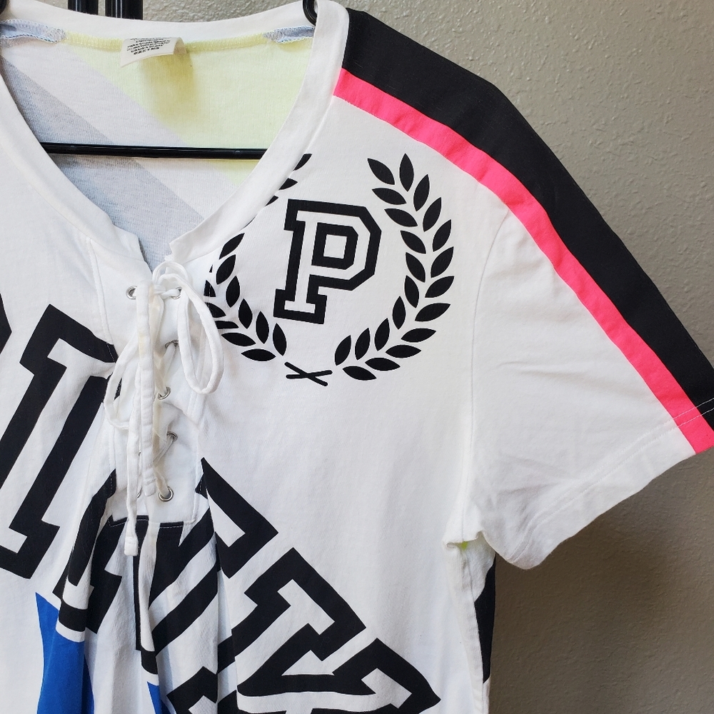 Pink Victoria's Secret Referee Top Size Large